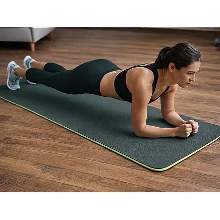 Коврик для йоги, пилатеса, фитнеса и гимнастики с ручкой, 183 см