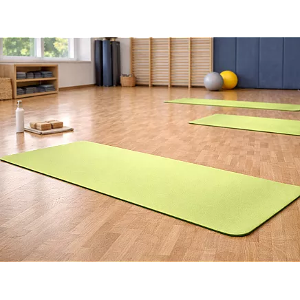 Коврик для йоги, пилатеса, фитнеса и гимнастики с ручкой, 183 см