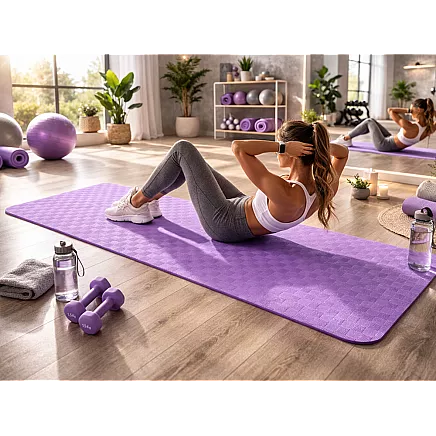 Коврик для йоги, пилатеса, фитнеса, гимнастики, тренировок, толщина 180 см