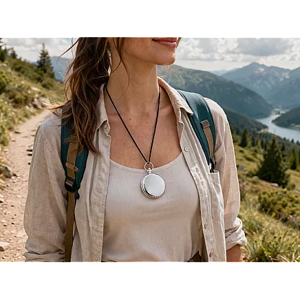 Классический карманный туристический компас, закрывающийся, металлический, серебристый