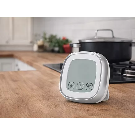 Meat thermometer with probe – digital touchscreen kitchen thermometer for cooking with lcd display