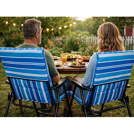 Folding tourist beach garden chair mattress lightweight for camping