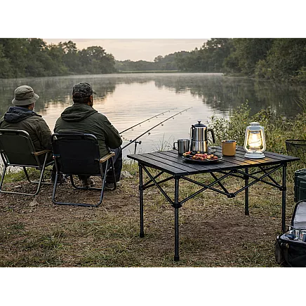 Складной туристический рыболовный столик для балкона, кемпинга и террасы, 95 x 55