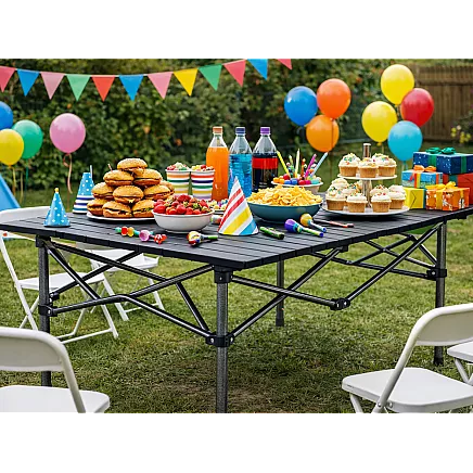 Складной туристический рыболовный столик для балкона, кемпинга и террасы, 95 x 55