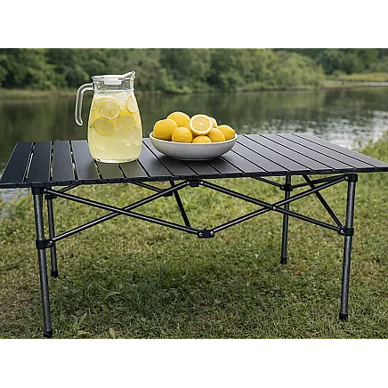 Складной туристический стол для рыбалки на балкон, для кемпинга и террасы, 118 x 55 см