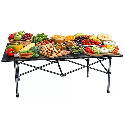 Складной туристический стол для рыбалки на балкон, для кемпинга и террасы, 118 x 55 см