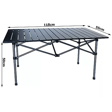 Складной туристический стол для рыбалки на балкон, для кемпинга и террасы, 118 x 55 см