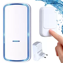 Wireless kinetic led doorbell for gates, 130m range, waterproof