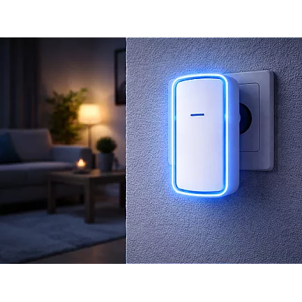 Беспроводной кинетический звонок с светодиодами для дверей и ворот, дальность 130 м, водоустойчивый