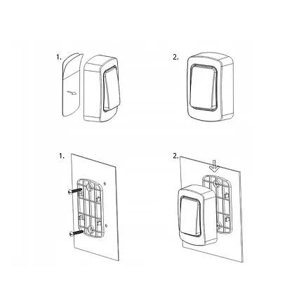 Wireless kinetic led doorbell for gates, 130m range, waterproof