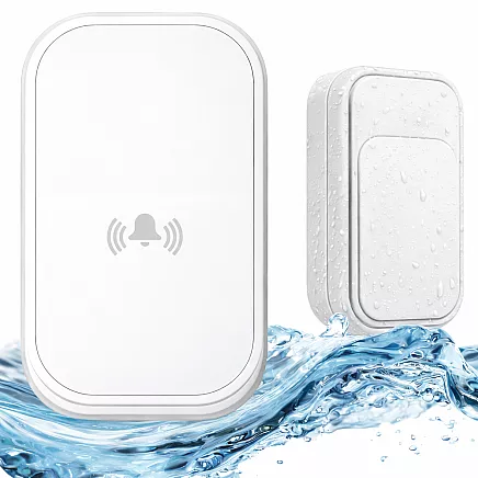 Wireless kinetic doorbell for gates, 130m range, waterproof (ip 68)