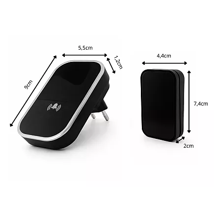 Беспроводной кинетический звонок для дверей и калиток, дальность 130 м, водоустойчивый, степень защиты ip68