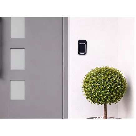 Беспроводной дверной звонок, дальность действия 300 м, питание от батарей, 2 кнопки, водоустойчивый