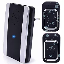 Wireless doorbell, 150m range, 2 waterproof buttons, led