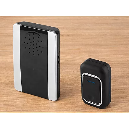Wireless doorbell, 150m range, 2 waterproof buttons, led