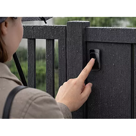 Wireless door and gate bell – 300m range, led, battery-powered, waterproof