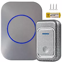 Wireless door and gate bell – 300m range, led, battery-powered, waterproof