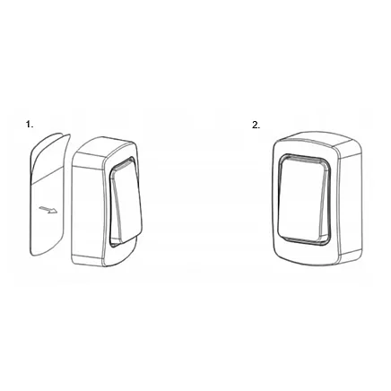 Wireless door and gate bell – 300m range, led, battery-powered, waterproof