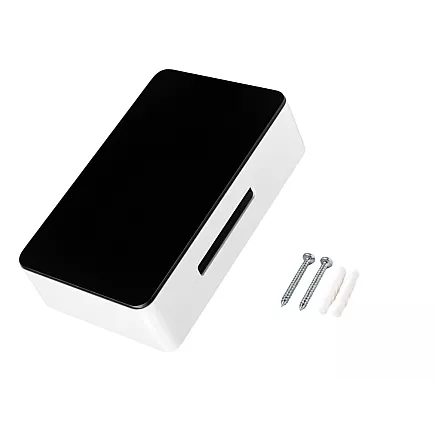 BIM-BAM WIRED ELECTRIC DOORBELL FOR APARTMENT BLOCKS, 230V, 80 dB, BLACK