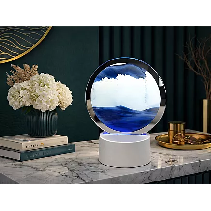 3d sand lamp moving dynamic sand decorative desk usb led rgb