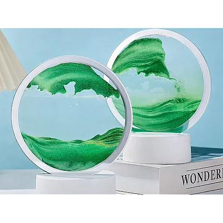3d sand lamp moving dynamic sand decorative desk usb led rgb