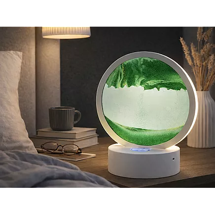 3d sand lamp moving dynamic sand decorative desk usb led rgb