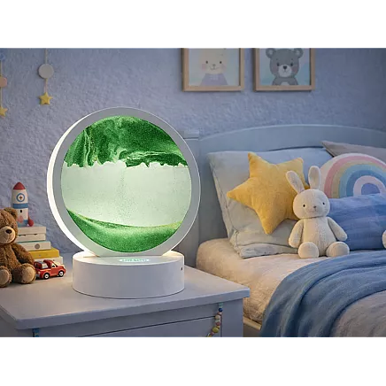 3d sand lamp moving dynamic sand decorative desk usb led rgb