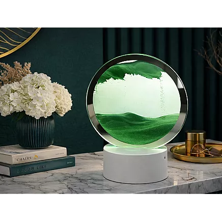 3d sand lamp moving dynamic sand decorative desk usb led rgb