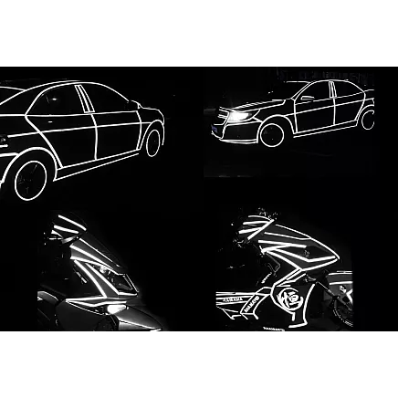Reflective tape reflector for bicycle motorcycle car self-adhesive sticker 8m
