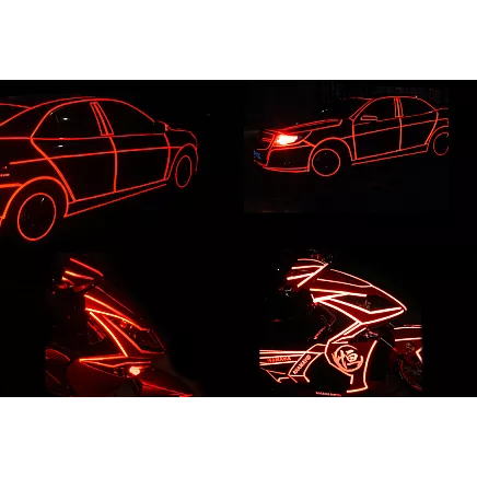 Atstarojoša lente atstarojoša lente velosipēdam motorpārībai automašīnai līmējama uzlīme 8 m