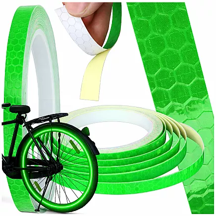 Atstarojoša lenta atstarojoša lenta velosipēdam motorpārībai automašīnai līmējama uzlīme 8 m