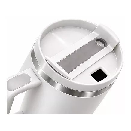 Большая термосудьба 1,2 л со соломкой и стальным удорожником для холодных и горячих напитков