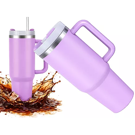 Большая термосудьба 1,2 л со соломкой и стальным удорожником для холодных и горячих напитков