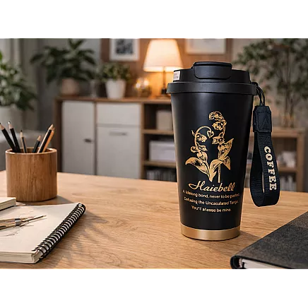 Термос 530 мл соломка с ручкой стальный термос для холодных и горячих напитков