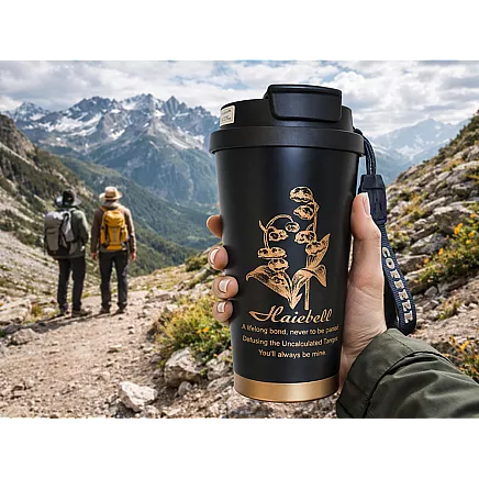 Термос 530 мл соломка с ручкой стальный термос для холодных и горячих напитков