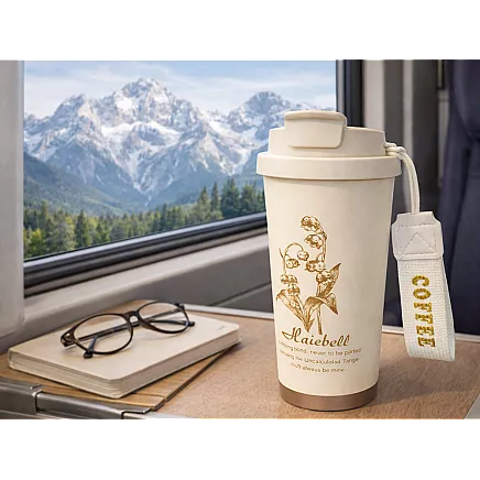 Термос 530 мл соломка с ручкой стальный термос для холодных и горячих напитков