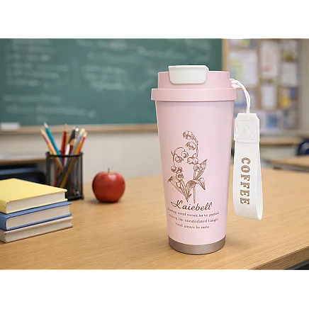 Термос 530 мл соломка с ручкой стальный термос для холодных и горячих напитков