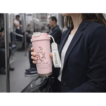 Термос 530 мл соломка с ручкой стальный термос для холодных и горячих напитков