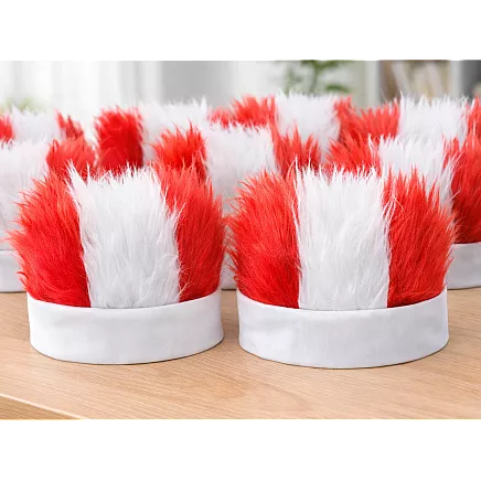 Волосы болельщика бело-красный головной убор польша матч стадион повязка