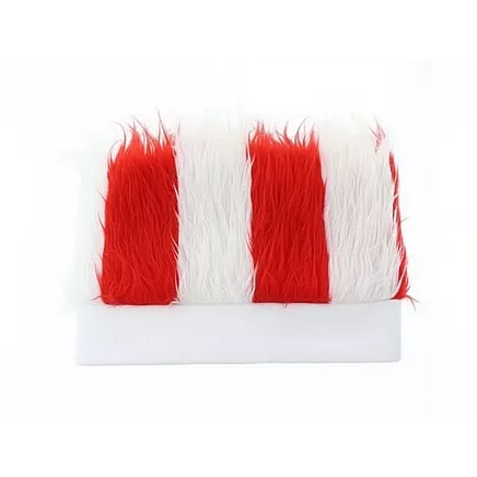 Волосы болельщика бело-красный головной убор польша матч стадион повязка