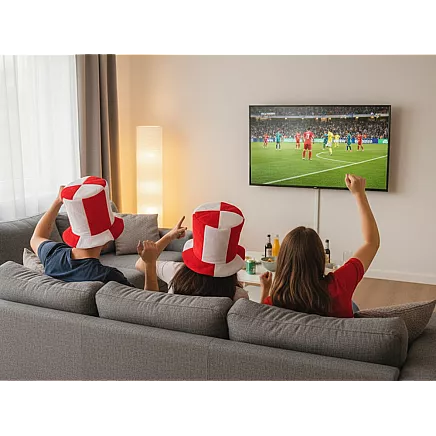 Цилиндр для болельщиков, бело-красный, головной убор, польша, матч