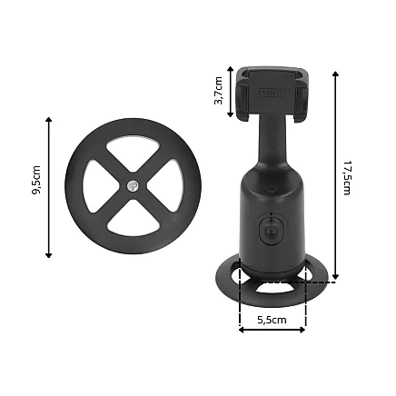 Вращающийся штатив для телефона со стабилизатором, поворот на 360°, функция автослежения по лицу