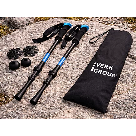 ТРЕККИНГОВЫЕ ПАЛКИ ДЛЯ СЕВЕРНОЙ ХОДЬБЫ VERK GROUP НАКОНЕЧНИКИ ЧЕХОЛ