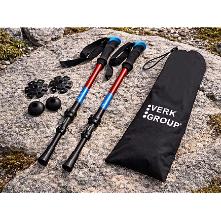ТРЕККИНГОВЫЕ ПАЛКИ ДЛЯ СЕВЕРНОЙ ХОДЬБЫ VERK GROUP НАКОНЕЧНИКИ ЧЕХОЛ