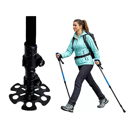 ТРЕККИНГОВЫЕ ПАЛКИ ДЛЯ СЕВЕРНОЙ ХОДЬБЫ VERK GROUP НАКОНЕЧНИКИ ЧЕХОЛ