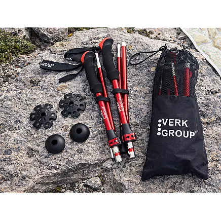 ТРЕККИНГОВЫЕ ПАЛКИ ДЛЯ СКАНДИНАВСКОЙ ХОДЬБЫ VERK GROUP В КОМПЛЕКТЕ С ЧЕХЛОМ