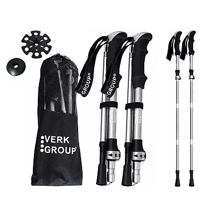 ТРЕККИНГОВЫЕ ПАЛКИ ДЛЯ СКАНДИНАВСКОЙ ХОДЬБЫ VERK GROUP В КОМПЛЕКТЕ С ЧЕХЛОМ