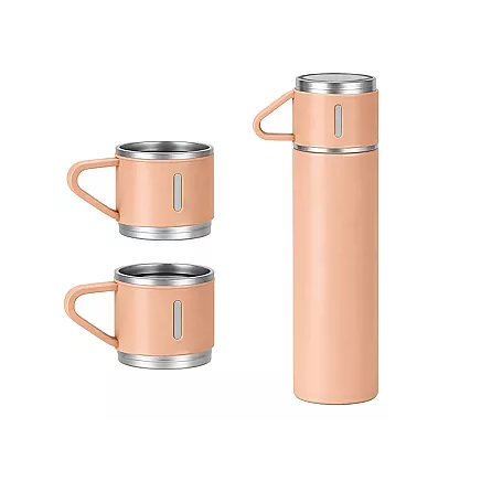 Термос объемом 400 мл на 3 чашки из нержавеющей стали для кофе и чая, дорожный и туристический