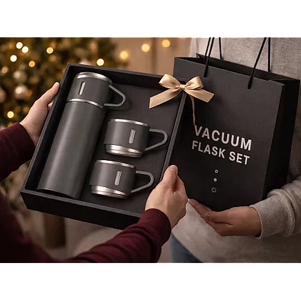 Термос объемом 400 мл на 3 чашки из нержавеющей стали для кофе и чая, дорожный и туристический