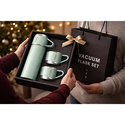 Термос объемом 400 мл на 3 чашки из нержавеющей стали для кофе и чая, дорожный и туристический